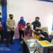 Kapolres Bandar Lampung Kombes Pol Ino Harianto langsung turun memantau pelaksanaan vaksinasi Covid-19 dosis kedua di sekretariat DPD KNPI Bandar Lampung, Kamis (12/8).