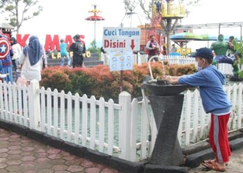 Pengelola tempat wisata Berkomitmen mencegah kerumunan dan menerapkan protokol kesehatan melekat.