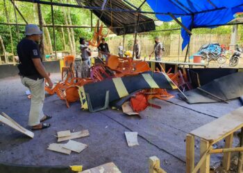 Polisi Musnahkan Arena Sabung Ayam di Jatiagung