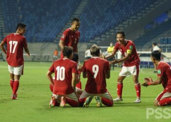 Selebrasi gol Timnas Indonesia.(DOKUMENTASI PSSI)
