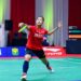 TIM UBER INDONESIA KALAHKAN JERMAN. Tunggal putri Indonesia Putri Kusuma Wardani menyumbang poin untuk Tim Uber Indonesia dengan mengalahkan andalan Jerman Ann Kathrin Spori 21-11, 21-17 pada laga penyisihan Grup A di Ceres Arena, Aarhus, Denmark, Sabtu (9/10). Tim Piala Uber menang 4-1 atas Jerman.
ISTIMEWA