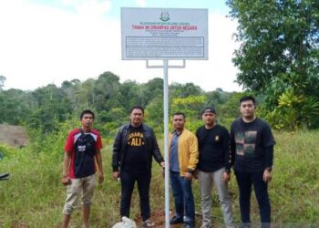 Tanah milik terpidana korupsi DD Air Kati, Kecamatan Padang Ulak Tanding yang disita Kejari Rejang Lebong, Rabu, 20/10/2021.(Anatara/ dok. Kejari Rejang Lebong)