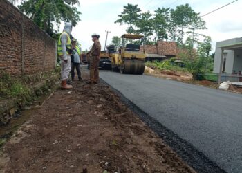 Pemkab Lamsel Bangun Jalan Rejosari