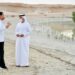 Presiden Jokowi mendampingi Putra Mahkota Abu Dhabi Sheikh Mohammed bin Zayed Al Nahyan (MBZ) meninjau Jubail Mangrove Park, di Pulau Al Jub.dok.setpres