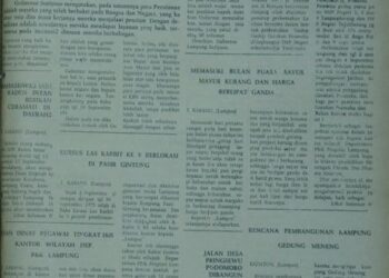 Lampung Post edisi Senin, 15 September 1975