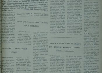 Lampung Post edisi Sabtu, 13 September 1975