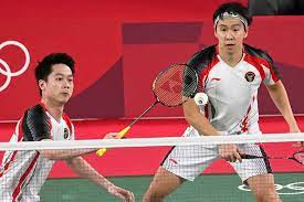 GANDA putra Marcus Fernaldi Gideon/Kevin Sanjaya Sukamuljo. (MI)