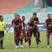 CETAK GOL. Para pemain Borneo FC melakukan selebrasi usai mencetak gol ke gawang lawan.
MI/ANDRI WIDIYANTO