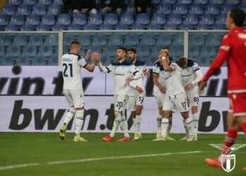 CETAK GOL
Para pemain Lazio melakukan selebrasi usai mencetak gol ke gawang Sampdora di laga Serie A. Twitter @OfficialSSLazio 
