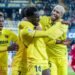 CETAK GOL. Para pemain Villarreal melakukan selebrasi usai mencetak gol ke gawang Alaves di laga La Liga.
TWITTER @VILLARREALCF