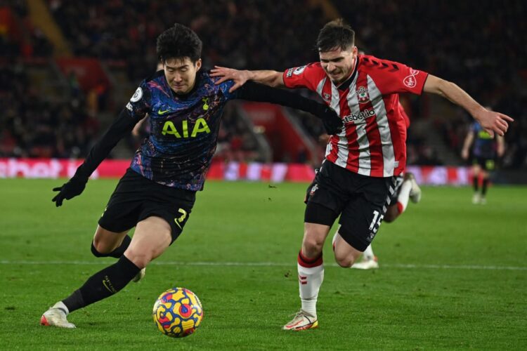 LIGA PRIMERLaga Liga Primer Inggris antara Southampton dan TottenhamHotspur.AFP/GLYN KIRK