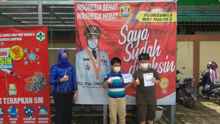 Pemerintah Kota Bandar Lampung telah memulai vaksinasi anak usia 6-11 tahun.