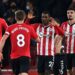 CETAK GOL
Para pemain Southampton melakukan selebrasi usai mencetak gol ke gawang Brentford. AFP/GLYN KIRK