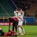 CETAK GOL
Para peman Spezia melakukan selebrasi usai mencetak gol dalam laga Serie A melawan AC Milan, dengan skor 2-1, Selasa (18/1) dini hari WIB.   
AFP/MIGUEL MEDINA