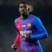 Pemain Barcelona Ousmane Dembele. AFP/PAU BARRENA