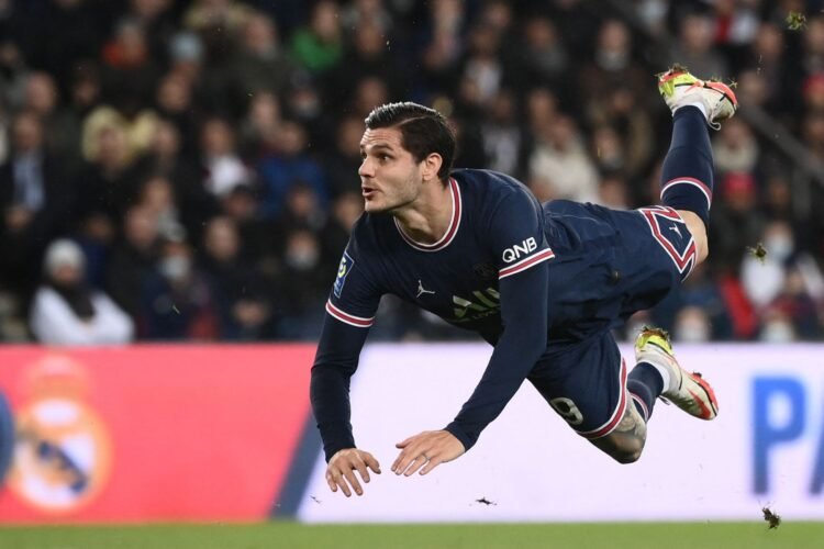 Penyerang PSG, Mauro Icardi
AFP/FRANCK FIFE