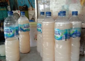 Polisi Sita 305 Liter Tuak