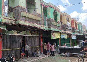 Dua Ruko Hangus Terbakar di Natar