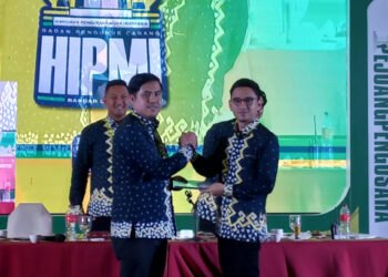 Isfansa Mahani secara aklamasi didaulat menjadi Ketua Umum BPC Hipmi Bandar Lampung masa bakti 2022-2025 pada Muscab VII di Swiss-Bell Hotel, Selasa (15/3).