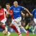 Striker Everton, Richarlison dikabarkan masuk dalam bidikan Manchester United.AFP/PAUL ELLIS