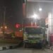 Antrean truk di SPBU di Bandar Lampung. (DOK LAMPOST)
