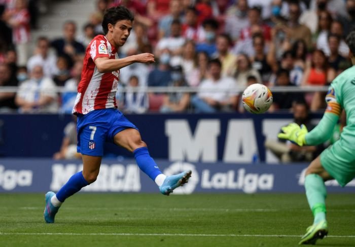Penyerang Atletico Madrid, Joao Felix.
AFP/OSCAR DEL POZO