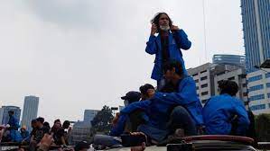 Unjuk rasa 11 April 2022. (MI)