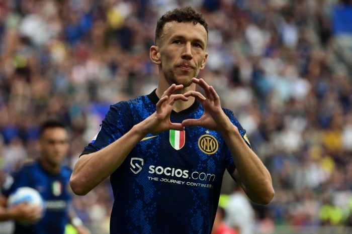 Gelandang Inter Milan, Ivan Perisic
AFP/MIGUEL MEDINA