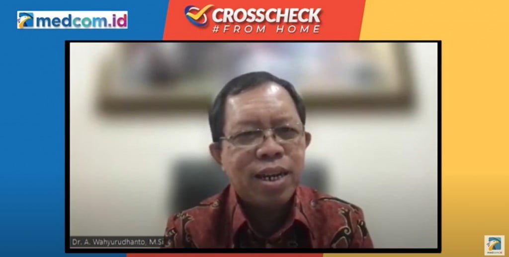 Komisioner Kompolnas Albertus Wahyurudhanto dalam Crosscheck Medcom.id, Minggu, 24 Juli 2022. (MEDCOM)