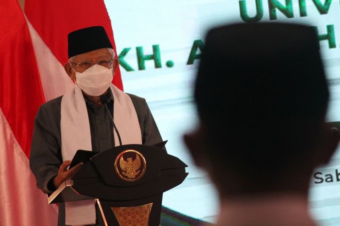 Wakil Presiden Ma'ruf Amin. ANTARA FOTO/Syaiful Arif