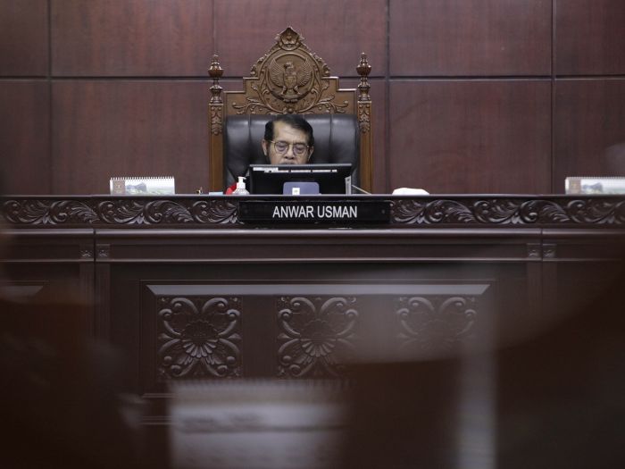 Ketua majelis hakim Anwar Usman. (MI/Susanto)