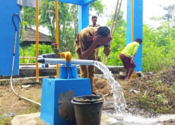 AIR BERSIH. Pemerintah Desa Rawaurip, Kecamatan Pangenan, Kabupaten Cirebon membangun Penyediaan Air Minum dan Sanitasi Berbasis Masyarakat (Pamsimas) untuk mengatasi kebutuhan air bersih bagi masyarakat. DOK/PAMSIMAS