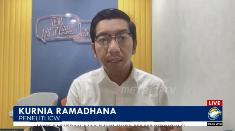 Peneliti ICW Kurnia Ramadhana