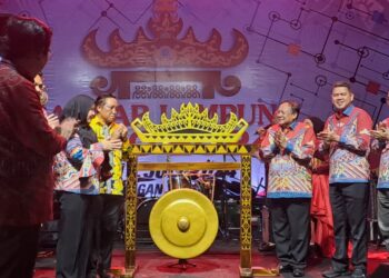 Pembukaan Bandar Lampung Expo 2024 di Lapangan Saburai, Enggal, Senin (8/7). (Lampung Post/Andre Prasetyo Nugroho)