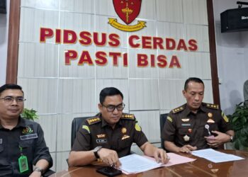 Kejati Lampung saat melakukan ekspose. (Dok. Kejati Lampung)