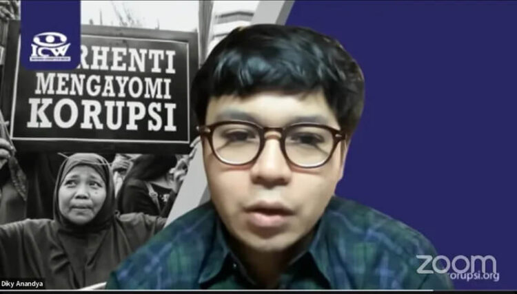 Peneliti  Indonesia Corruption Watch (ICW) Diky Anandya