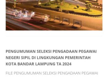 Pemkot Bandar Lampung Buka 50 Formasi CPNS 2024