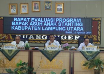 rapat penurunan angka stunting di Lampura