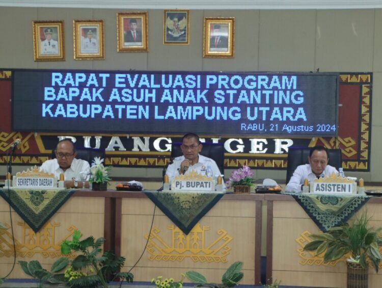 rapat penurunan angka stunting di Lampura