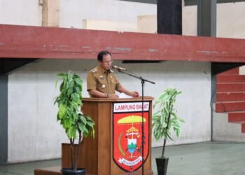 nukman pada pengukuhan pengurus Apdesi Lambar