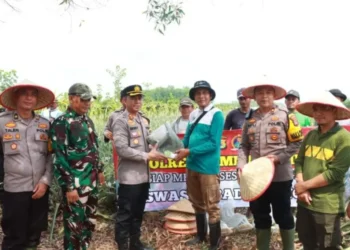 Polres Lampung Timur Dukung Ketahanan Pangan Nasional