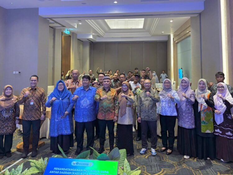 Pemerintah Kota Metro dan Pemerintah Kabupaten Kulon Progo resmi menandatangani kerja sama antardaerah (KAD) untuk memperkuat stabilitas pasokan dan harga cabai merah. Dok/BI