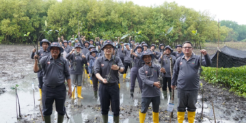 Tanam 60 Ribu Mangrove, PT Gunung Madu Perkuat Benteng Pesisir Blukang dari Abrasi
