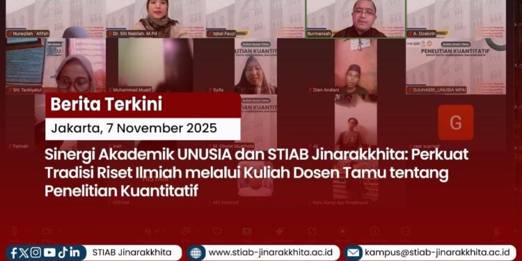 STIAB Jinarakkhita dan UNUSIA Perkuat Tradisi Riset Ilmiah melalui Kuliah Dosen Tamu
