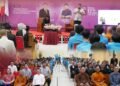 Kuliah umum bertema literasi keuangan dan dunia perbankan pada Selasa, 12 Mei 2026, di Hall Lantai 1 Kampus STIAB Jinarakkhita Lampung.