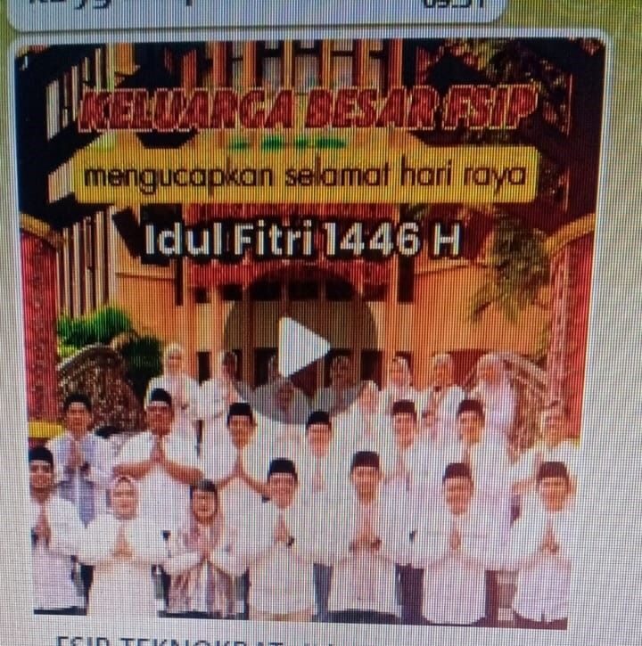 Ucapan Idulfitri FISIP UTI