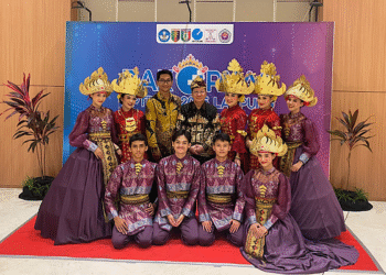 Rentak Bekipas dan Sembah Pebokou Ditampilkan UKM Tari Universitas Teknokrat Indonesia pada Pembukaan Rakornas Aptikom