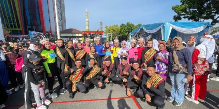 Mahasiswa Teknokrat Borong Juara Lomba Senam Kreasi Tabola Bale se-Bandar Lampung