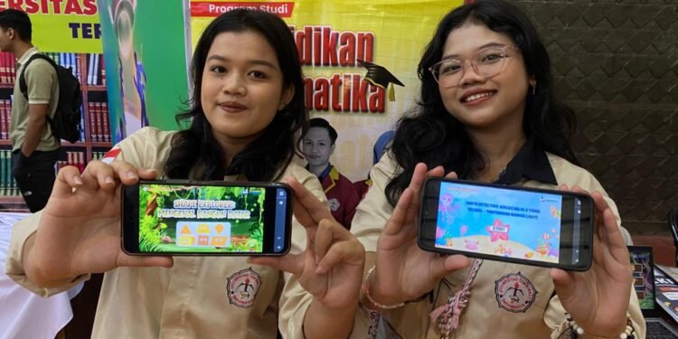 Mahasiswa Program Studi Pendidikan Matematika Universitas Teknokrat Indonesia menghadirkan inovasi pembelajaran melalui produk Digital Games for Math pada mata kuliah Media Pembelajaran Matematika II. Dok/Teknokrat.