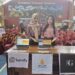 Tampilan booth dan aplikasi Nutriscane yang dipresentasikan kepada pengunjung. Dok/Teknokrat